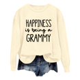 thumbnail image 1 of WEAIXIMIUNG Sweat-Shirt Surdimensionné pour Femmes Mode Décontractée Couleur Unie Manches Longues Imprimé Lettre Col Rond Hoodie, 1 of 4