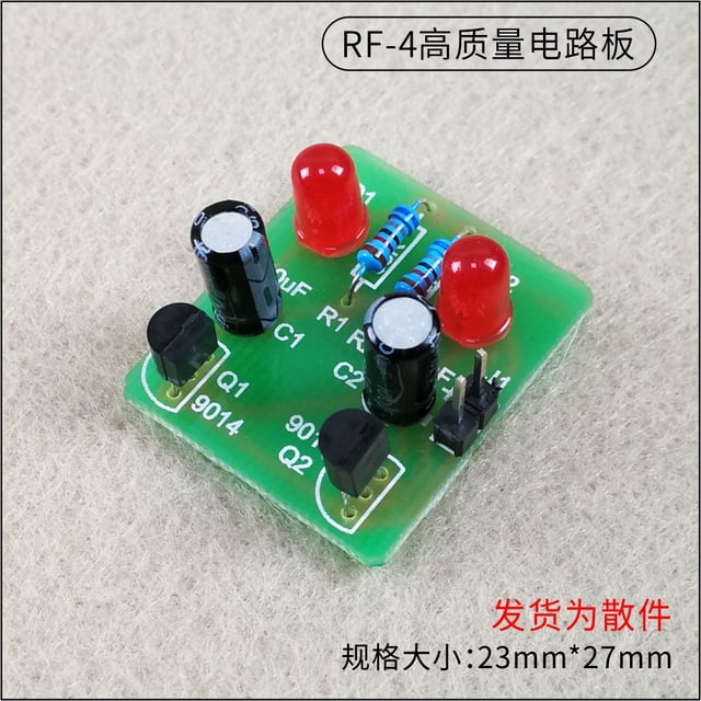 2 Sets Electronic Soldering Kit With Flashing Light Module Diy Soldering Learning Kit For Beginners Led Bistable Circuit Training Set For School Projects
