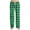 Green, variant on Lenpel Women's Plus Size Pajama Pants Plaid Drawstring Elastic High Waisted Wide Leg Lounge Pants Casual Pj Bottoms(Black,4X-Large)