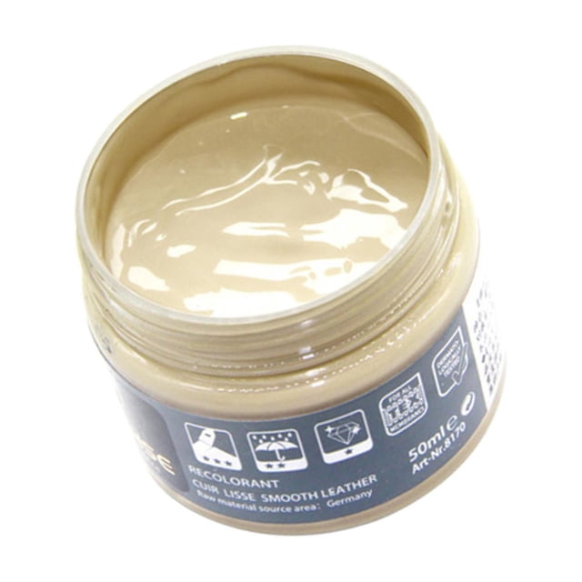Rénovateur de Couleur de Cuir Teinture Renouveler Pâte Réparation de Cuir pour Rénovation Crème de Réparation de Teinture Canapé Canapés Sac Beige