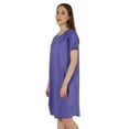 thumbnail image 4 of Inkmeso Robe T-Shirt d'Été Décontractée Unie pour Femmes, Coupe Ample, Tunique à Manches Courtes, Robe de Nuit, 4 of 7
