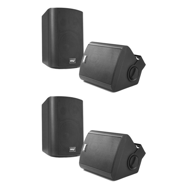 Pyle Système de Haut-Parleurs Bluetooth Mural 6,5 Pouces pour Intérieur et Extérieur (Lot de 2)