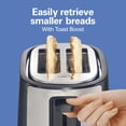 thumbnail image 4 of Hamilton Beach 2 Slice Extra Wide Slot Toaster with Bagel & Defrost Settings, Shade Selector with 7 Browning Levels, Toast Boost, Auto Shutoff, Black & Stainless Steel (, 4 of 8