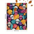 thumbnail image 3 of Dia De Muertos Skulls Shells Canvas Wall Art 15.75x11.81 Inches, 3 of 8