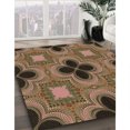 thumbnail image 3 of Ahgly Company Tapis d'Intérieur Lavable à la Machine, Carré, Transitionnel, Bronze Brun, Tapis de Zone, 3 Pieds Carré, 3 of 7