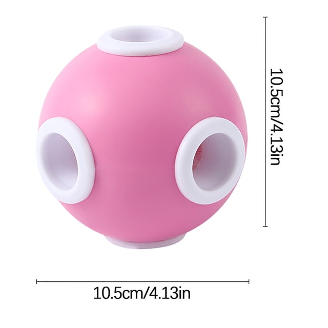 Enlève-poils pour Animaux pour Rouleau de Machine à Laver, une Balle Enlève-Peluches portable et Réutilisable en TPR et Tissu Maillé, Illustrée en Rose avec accents Blancs. la Balle Mesure 10,5 cm x 10,5 cm (4,13 Po x 4,13 Po) et Filtre Efficacement les Poils d'Animaux sur les Vêtements pendant le Lavage. Idéale pour l'Entretien Ménager de la Lessive et compatible avec la Plupart des machines à Laver.