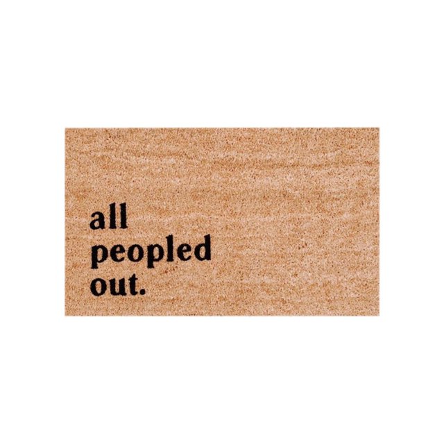 Easy to Clean Entry Mat Door Mat Front Door Mats Funny Summer Rugs for Front Door Front Door Entrance Mat Door Mats for Entrance, Patio, High Traffic Areas, 16x24 Inch all peopled out
