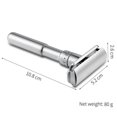 thumbnail image 2 of Mingshi Adjustable Safety Razor Double Edge Classic Men Shaving Mild to Aggressive 1-6 File Hair Removal Shaver it with 5 Blades, 2 of 5