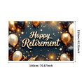 thumbnail image 3 of Colorful Balloons Happy Retirement Decorative Banner for Retirement Party Event Decoration Celebration, 3 of 4