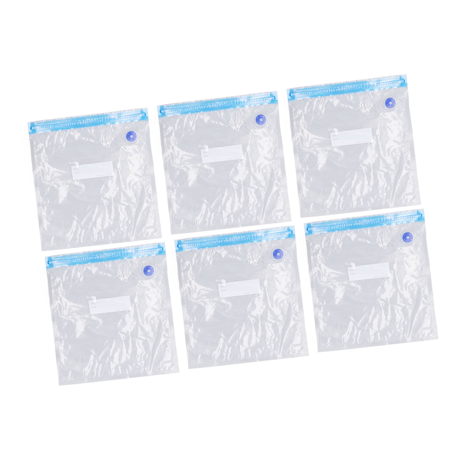 Reusable Vacuum Sealer Bag,6 Pcs Vacuum Storage Vacuum Food Storage Bag Vacuum Compression Bag Extended Durability