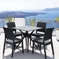 thumbnail image 1 of Compamia Ibiza 5 Piece Patio Dining Set in Dark Gray, 1 of 3