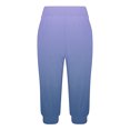 thumbnail image 4 of Yuyuzo Womens Capri Pants High Waisted Drawstring Sweatpants Running Gym Cropped Trousers with Pockets, 4 of 6