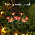 thumbnail image 3 of TIMIFIS Decorative Lights Solar Flower Lights Outdoor, Solar Flowers Garden Decorative Lights LED Stake Lights Auto On/Off Bright up to 8 Hrs Lighting & Ceiling, 3 of 5