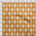 thumbnail image 4 of oneOone Georgette Viscose Orange Fabric Check Craft Projects Decor Fabric Printed By The Yard 42 Inch Wide, 4 of 4