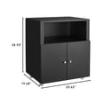 thumbnail image 2 of Yiwa Metal Storage Cupboard with Adjustable Shelf, Versatile Printer Stand & Mobile Filing Cabinet for Home Office or Garage, 2 of 9