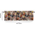 thumbnail image 5 of 1 Piece Chicken Kitchen Curtains and Valances Set for Windows Rooster Kitchen Window Curtains Over Sink Decor 18x54 in, 5 of 5