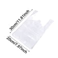 thumbnail image 3 of TIELUTT 100pcs 20x30cm White Food Grade Bag with Handle Food Packaging Bag Pasta Storage Food Storage Container Potato Chip Storage Containers for Pantry Snack Container Take Out Containers Disposabl, 3 of 6