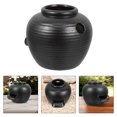 thumbnail image 2 of Miangastore Ancient Ceramic Fish Tank Fountain - Hand Crafted Circulating Waterfall Jar For Indoor Tabletop Landscape Decor Living Room Office Zen Garden, 2 of 8