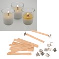 thumbnail image 4 of Smokeless Wooden Candle Wicks, Simple Operation Wood Candle Wicks Handcraft DIY Wood Log With Base For Candle Making Craft, 4 of 8