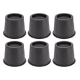 thumbnail image 2 of YUMILI 6Pcs Premium Meubles Risers, Tapis de Riser Robuste avec un Grand Gain de Place pour Table de Lit Canapé Noir 3 Pouces, 2 of 8
