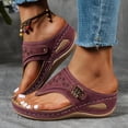 thumbnail image 3 of Orthopedic Wedge Flip Flops for Women 2025 Comfortable Arch Support Orthofeet Wide Slides Sandals, 3 of 7