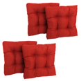 thumbnail image 1 of 19-inch Squared Spun Polyester Tufted Dining Chair Cushion (Set of Four), 1 of 2