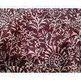 thumbnail image 4 of oneOone Silk Tabby Maroon Fabric Leaves & Floral Block Sewing Craft Projects Fabric Prints By Yard 42 Inch Wide, 4 of 4