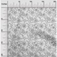thumbnail image 2 of oneOone Velvet White Fabric Floral Craft Projects Decor Fabric Printed By The Yard 58 Inch Wide, 2 of 4