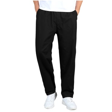 hotojiny Work Pants for Men Cotton Straight Leg Slim Fit Work Dress Pants Business Casual Formal Trousers with Pockets