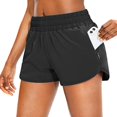 thumbnail image 1 of Short de Course pour Femmes avec Poches Zippées Short de Sport d'Entraînement Sportif Taille Haute Short de Tennis Short de Course, 1 of 7