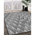 thumbnail image 3 of Ahgly Company Tapis d'Intérieur Lavable en Machine Carré Gris Foncé, 3 Pieds Carré, 3 of 7