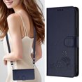 thumbnail image 1 of iPhone 14 Plus Case ,Cat PU Leather Crossbody Lanyard Strap RFID Magnetic Wallet Compatible with iPhone 14 Plus Cover, 1 of 5