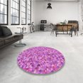 thumbnail image 4 of Ahgly Tapis Rectangulaire Lavable en Machine Intérieur Transitionnel Violet Violet, 6 Pieds x 9 Pieds, 4 of 7
