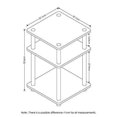 thumbnail image 3 of Furinno 15095CWN/BK Turn-N-Tube Easy Assembly Multipurpose Shelf, Columbia Walnut/Black, 3 of 4