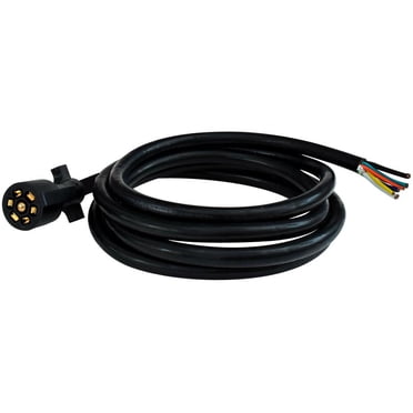 Valterra Connecteur de Câblage de Remorque A10-7W10 Côté de Remorque; 7 Voies; Longueur du Fil de Conduit de 10 Pieds