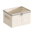 thumbnail image 2 of PUREKKI Visible Double Zipper Clothing Storage Box Household Thickening Storage Bag Wardrobe Large Storage Box, 2 of 6