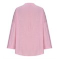 thumbnail image 5 of Yuyuzo Oversized Sweatshirts for Women Long Sleeve Crew Neck Side Slit Color Block Pullover Tops, 5 of 5