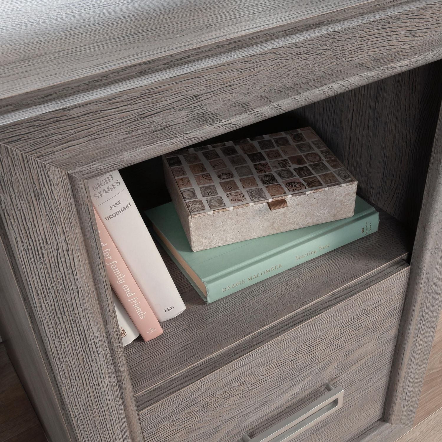 Sauder La Collection Hayes Garden Bureau, Finition Ashen Oak, 434183