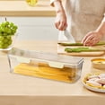 thumbnail image 5 of Pasta Storage Container Airtight Noodle Organizer Refrigerator Kitchen Herb Keeper Sealed Spaghetti Box Dry Food Pantry Organizer Transparent Lid, 5 of 5