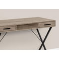 thumbnail image 2 of Monarch Specialties Computer Desk, Home Office, Laptop, Left, Right Set-up, Storage Drawers, 42"l, Work, Metal, Laminate, Brown, Black, Contemporary, Modern, 2 of 4