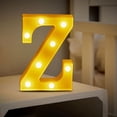 thumbnail image 1 of Chmadoxn LED Letter Lights Sign Light Up For Home Party Wedding Decoration Light Up Letters Alphabet Letter Sign Battery Powered For Christmas Birthday Party Decoration warning light, 1 of 4
