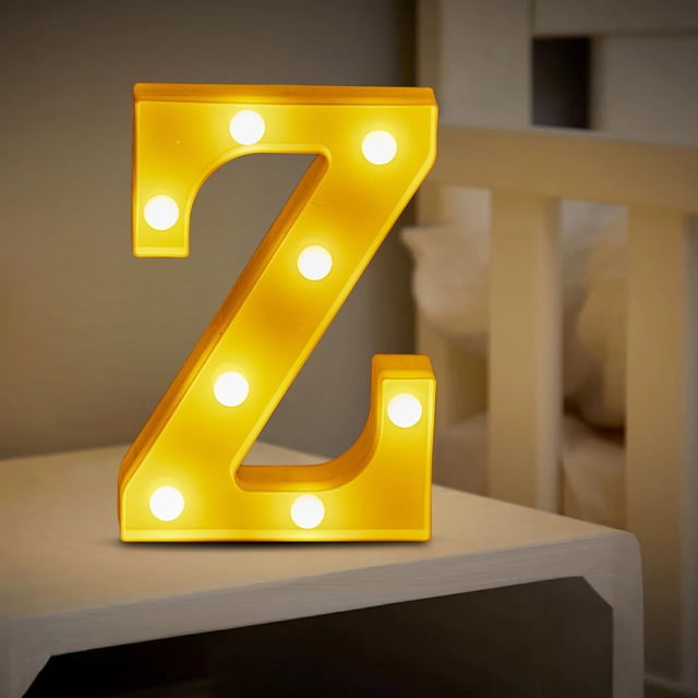 Chmadoxn LED Letter Lights Sign Light Up For Home Party Wedding Decoration Light Up Letters Alphabet Letter Sign Battery Powered For Christmas Birthday Party Decoration warning light