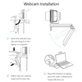 thumbnail image 2 of FlyFlise Webcam 1080P USB Web Camera PC Camera with Microphone for Online Teaching live Streaming Business Meeting Plug and Play for PC, Desktop or Laptop, 2 of 8