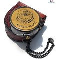 thumbnail image 1 of Eagle Compass Navire Vintage Gravé Cadeau Fonctionnel Compass Baptême, 1 of 5