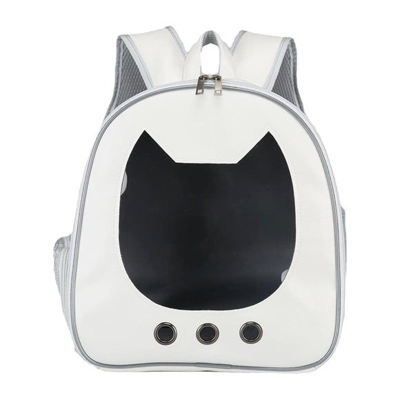 GROWTH TANK Cat Carrier Backpack Ventilated Large Airline Approved Walking Hiking White
