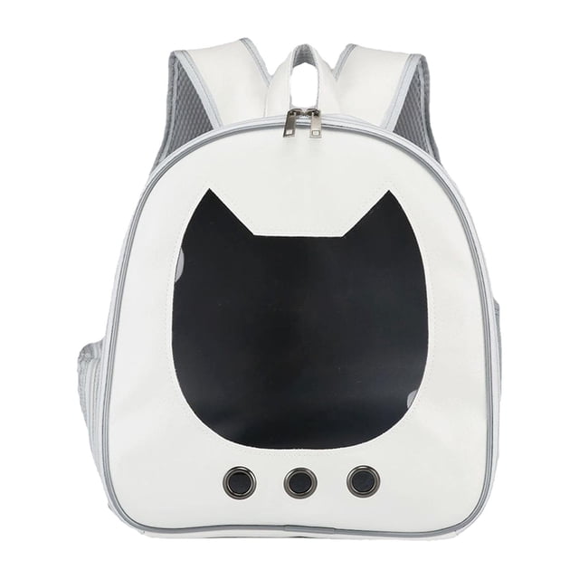 Milaget Sac à Dos Porte-Chat Ventilé Grand Approuvé par les Compagnies Aériennes Marche Randonnée Blanc