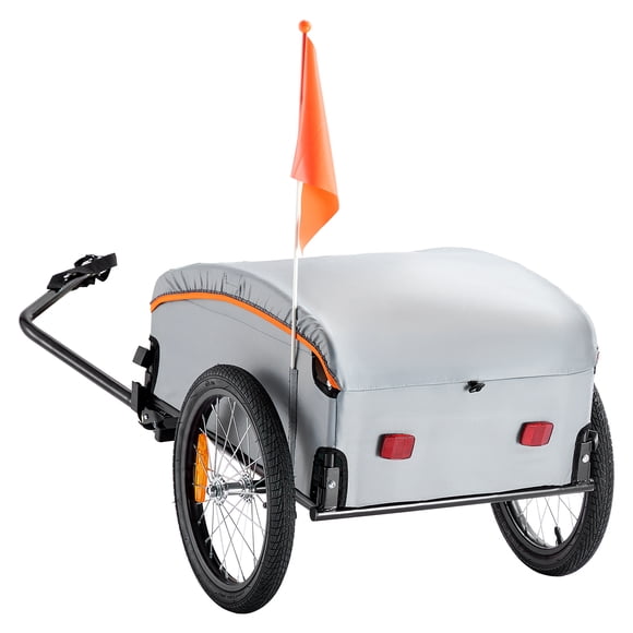 KFFKFF Bike Cargo Trailer, 88/100/160 lbs Load Capacity, Heavy-Duty Bicycle Wagon Cart, Foldable Compact Storage with Universal Hitch