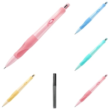 Clearance! Yuehao Handwriting Thick Mechanical Pencils With Grip: 2.0Mm Hb Pencil2.0Mm Mechanical Pencil For Correcting Grip Posture (B)