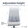 thumbnail image 3 of MotionGrey - AeroMesh Ergonomic Office Chair-Comfy Airy Mesh Back Support with Adjustable Armrests-Desk Computer Chairs Perfect for Home Gaming and Offices - White, 3 of 6