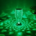 thumbnail image 4 of AMERTEER 16 Color Diamond Table Lamp Crystal Table Lamp RGB Changing Touch Night Light Fish Scale Shape Nightstand Light Bedside Atmosphere Acrylic Lamp USB Charging, 4 of 8